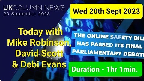 UK Column News - Wednesday 20th September 2023.