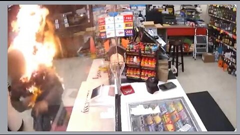 BLACK SETS ASIAN STORE CLERK ON FIRE. AGAIN