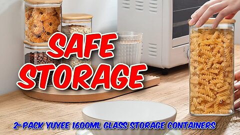 YUEYEE 1600ml Glass Storage Containers Review.