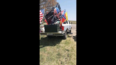 Flag Waving Byers Colorado