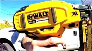 Dewalt 20v 18g Nailer Unboxing Test and Review