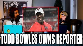 Todd Bowles SHUTS DOWN Race Baiting Reporter//CC Reacts