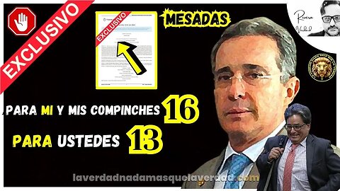 URIBE QUITO UNA MESADA Y EL CON SUS COMPINCHES SE PUSIERON 4 MESADAS - POR DECRETO