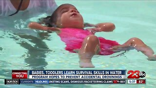 Babies, toddlers learn survival skills in water through Infant Swim Resource