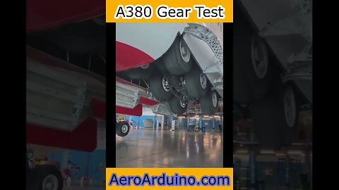 Watch Giant #A380 Landing Gear Test #Aviation #Flying #AeroArduino