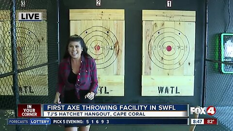 First axe throwing facility opens in SWFL 08:30 hit
