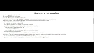 1 Million YouTube Subscribers Video 3 1000 Subs