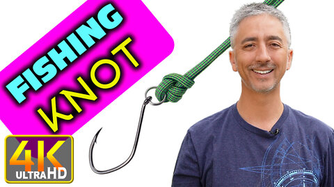 How to Tie Palomar Knot Fishing Fish Hook (4k UHD)