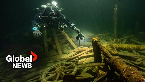 Shipwreck filled with bottles of champagne discovered by Polish divers