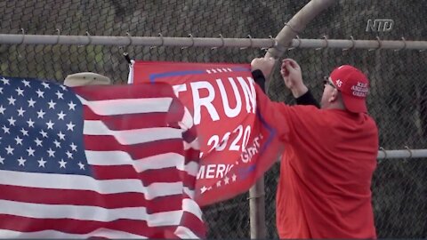 Trump Supporters Determined to Exercise Free Speech Amid Counterprotests