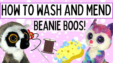 🫧Learn How to PROPERLY Wash and Mend Beanie Boos!🫧 - Fix Rips and Clean✨