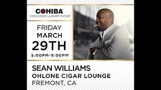 Ohlone Cigar Lounge Exclusive Event w Cohiba Cigars Ambassador Sean Williams sits down w/ SNTB's HJM