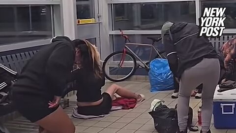 Disturbing footage shows zombie drug addicts flooding Alberta bus station waiting room