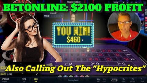 Roulette Online Session #15 on BetOnline: Betting Red and Black Colors! Bankroll HITS Over $2200!!