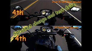 [E10] RPS Hawk 250 15 tooth to 17 tooth front sprocket change and test drive