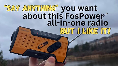 FosPower emergency solar powered radio