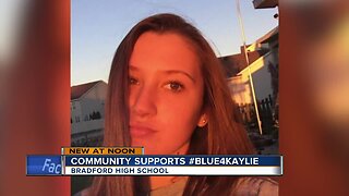 Kenosha community supports Kaylie Juga by wearing blue
