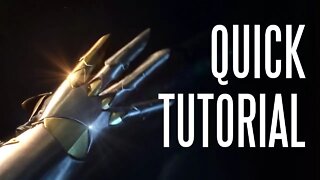 How to Make a Dark Hero Gauntlet (quick tutorial)