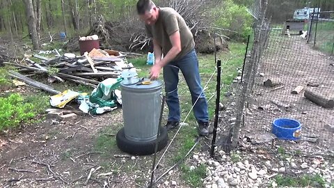 Raccoon Eating Chicken Feed So I Am Electrifying The Feed Bin