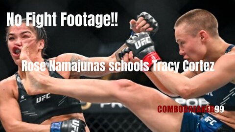 Rose Namajunas schools Tracy Cortez post fight discussion#ufcfightnight