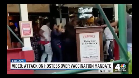 NYC Hostess Gets Attacked Over Enforcing Indoor Vaccine Mandate