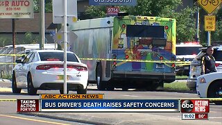 Bus driver's death raises safety concerns