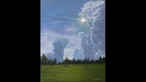 Partly Cloudy In Mississippi, Oil Painting