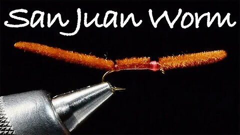 San Juan Worm Fly Tying Instructions - Tied by Charlie Craven