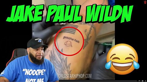 Jake Paul Gets "Gotcha Hat" Tatted On Him After Floyd Mayweather Altercation