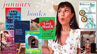 gentle funerals, long distance romance, fully financed delusions & more | january reading VLOG