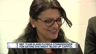 Rashida Tlaib fires back against racist comments made by Florida commissioner, others