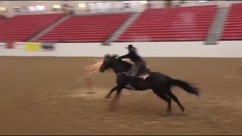 Cowboy mounted shooting championship.