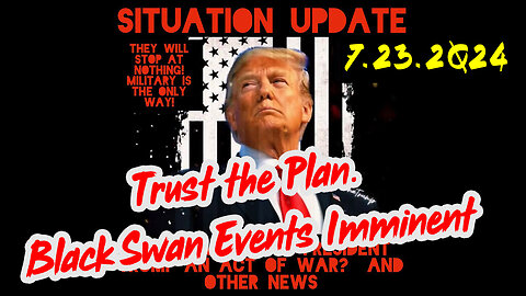 Situation Update 7-23-2Q24 ~ Trust the Plan. Black Swan Events Imminent