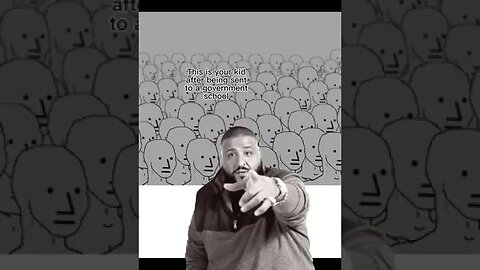 Government School Molds You into an NPC Wojak Meme DJ Khaled Anotha One Dumbing Us Down Fake History