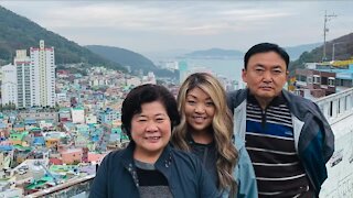 Mentor woman finally meets, quarantines with Korean parents