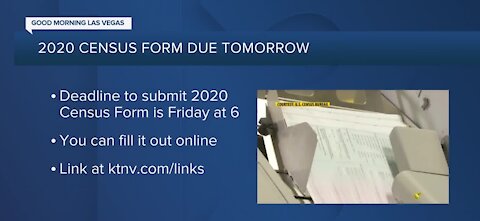 U.S. Census officially ends tomorrow