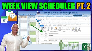 Create Automated Reminder Emails with Customized Templates in this Excel Week View Schedule [Part 2]
