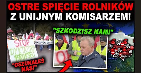 WŚCIEKLI ROLNICY POWIEDZIELI MU CO MYŚLĄ! - "KORUPCJA W UNII!"