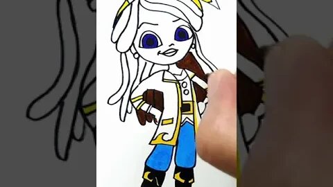 How to draw and paint Lorelai Santiago of the Seas #shorts