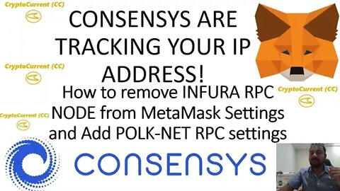How to remove INFURA RPC NODE MetaMask IP TRACKING (Consensys) and add POLKNET RPC (Step by Step)