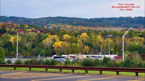 Fall Colors, Norfolk Southern 11Z, A View from the Mountain and Work on the Railroad Oct. 12 2022