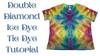 Tie-Dye Designs: Double Diamond Incline Ice Dye