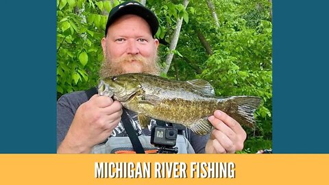 Summer River Fishing For Smallmouth Bass + Catfish / Michigan River Fishing / Michigan Fishing 2021