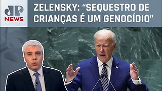 Joe Biden critica “agressão russa” e reforça apoio à Ucrânia; Marcelo Favalli analisa