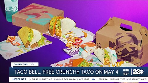 Free Taco Bell crunchy taco on May 4