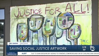 Artwork emerged in La Mesa after businesses were damaged