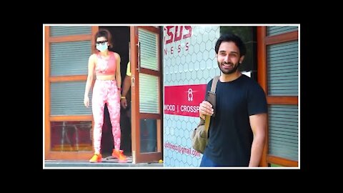 Urvashi Rautela And Rohan Mehra Snapped Together Outside The Gym