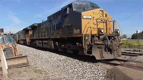 CSX M370 Manifest Mixed Freight Train from Sterling, September 16, 2023