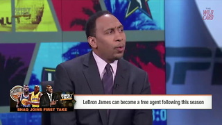 Shaq Upsets Stephen A. Smith Saying LeBron James Is Going To Golden State