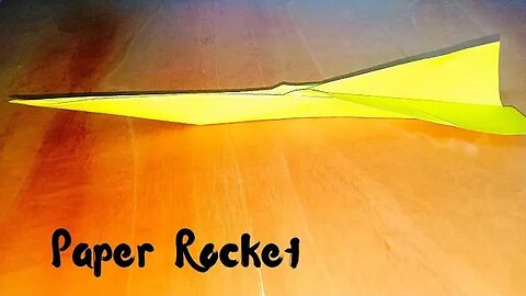 How to make paper Rocket / Easy Plane Making / Easy Paper Crafts / Origami Rocket / Airplane Making